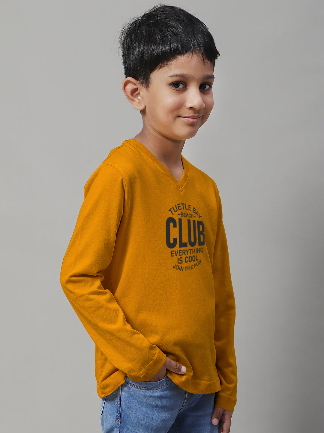 Boys Club Full Sleeves Printed T-Shirt - Friskers