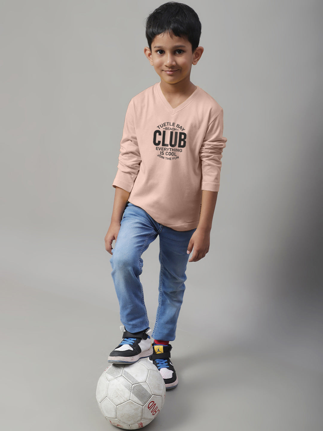 Boys Club Full Sleeves Printed T-Shirt - Friskers