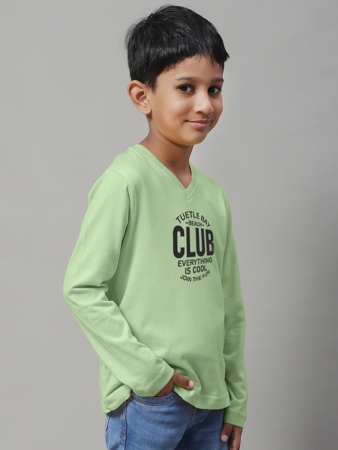 Boys Club Full Sleeves Printed T-Shirt - Friskers
