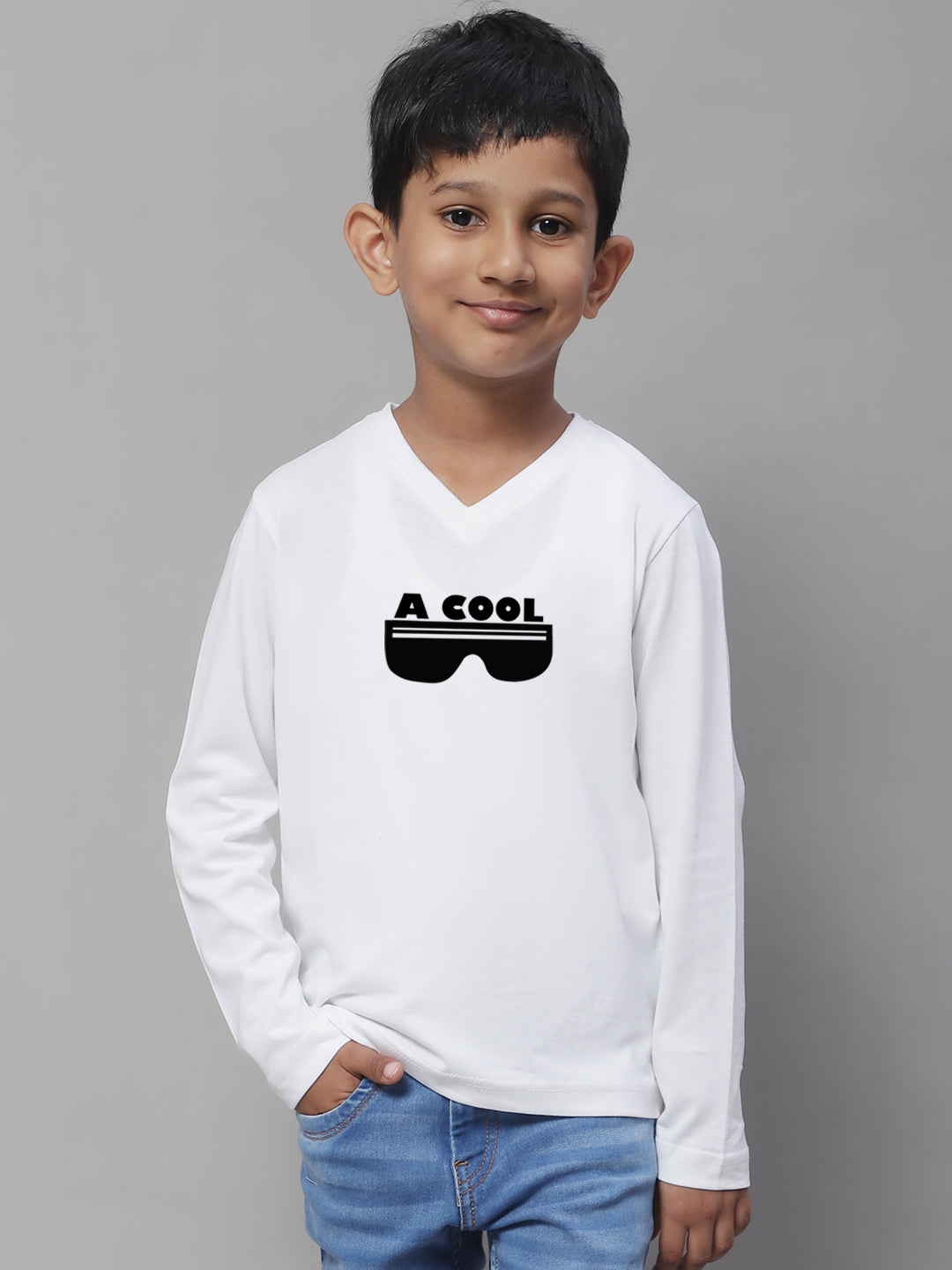 Boys Cool Full Sleeves Printed T-Shirt - Friskers