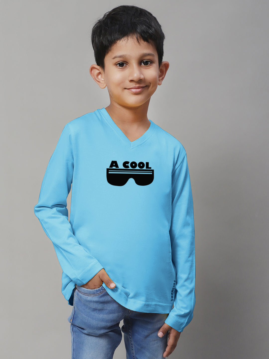 Boys Cool Full Sleeves Printed T-Shirt - Friskers