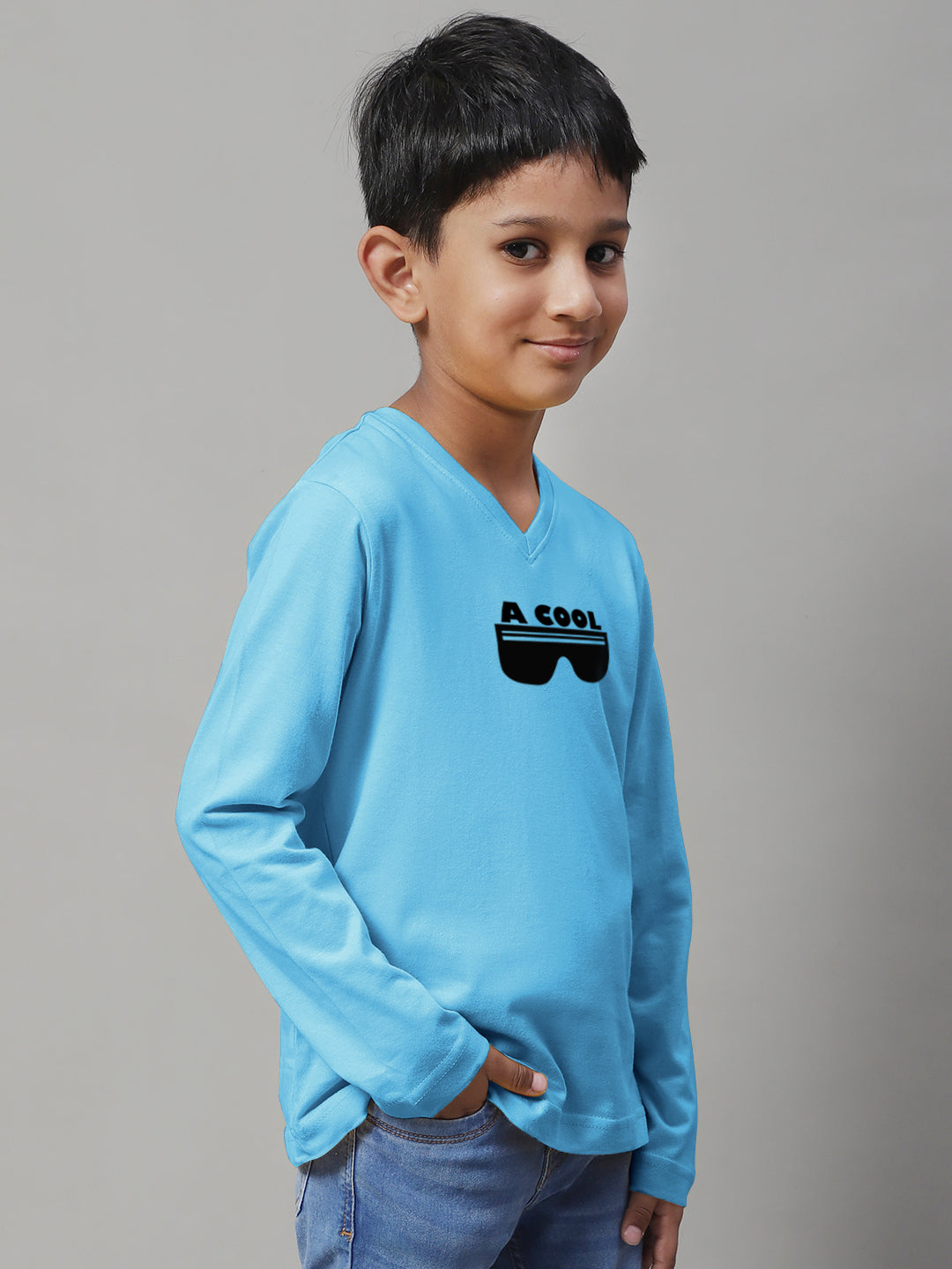 Boys Cool Full Sleeves Printed T-Shirt - Friskers