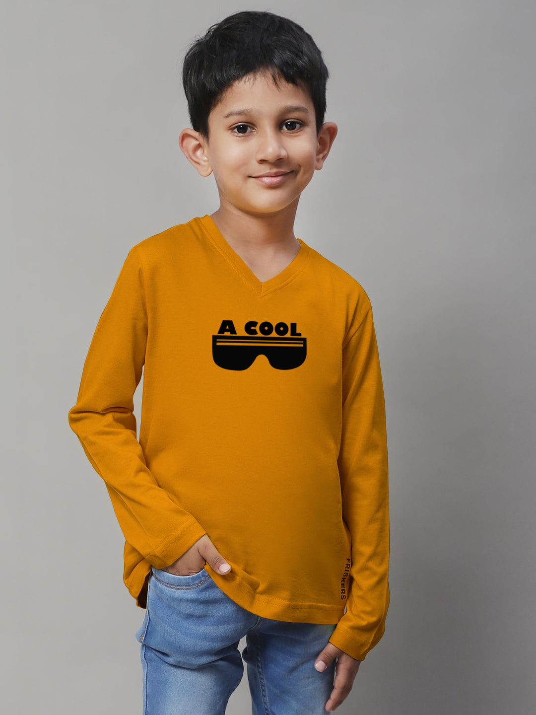 Boys Cool Full Sleeves Printed T-Shirt - Friskers