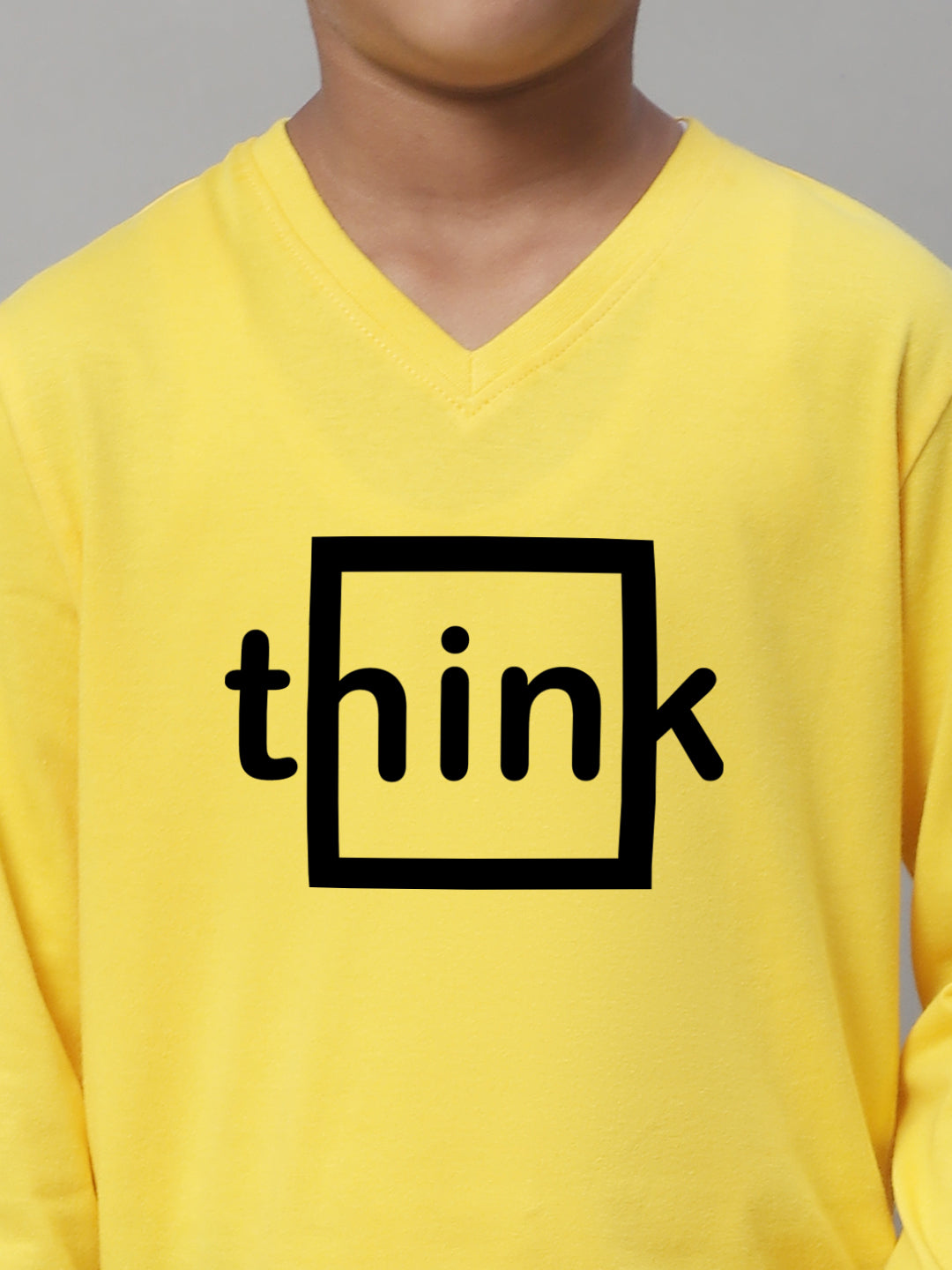 Boys Think Full Sleeves Printed T-Shirt - Friskers