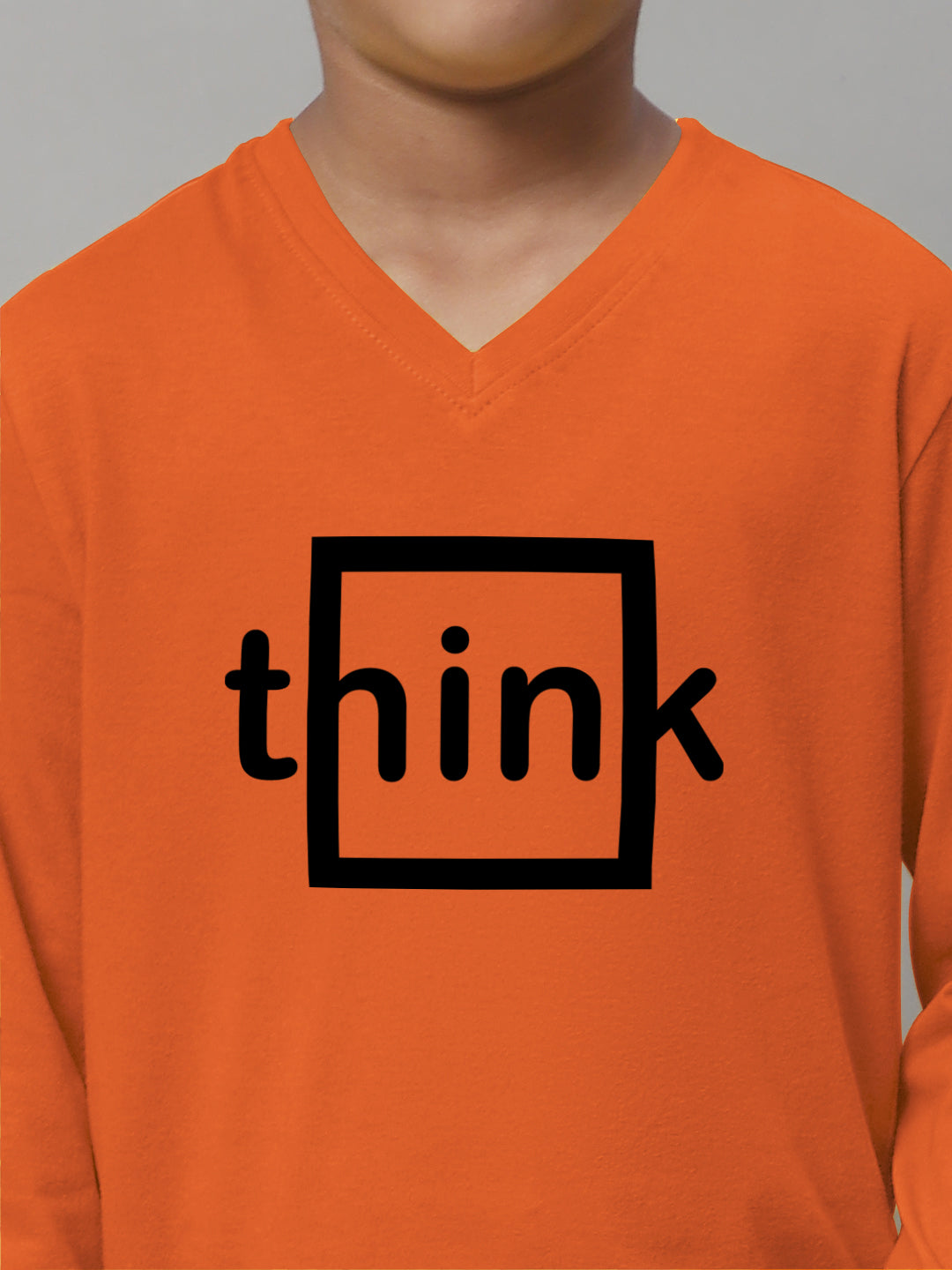 Boys Think Full Sleeves Printed T-Shirt - Friskers