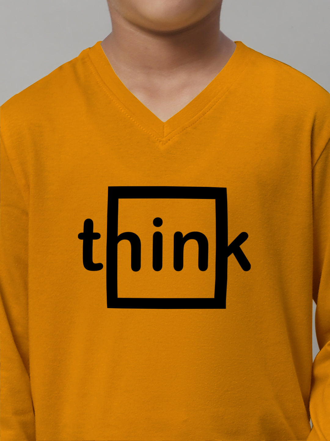 Boys Think Full Sleeves Printed T-Shirt - Friskers