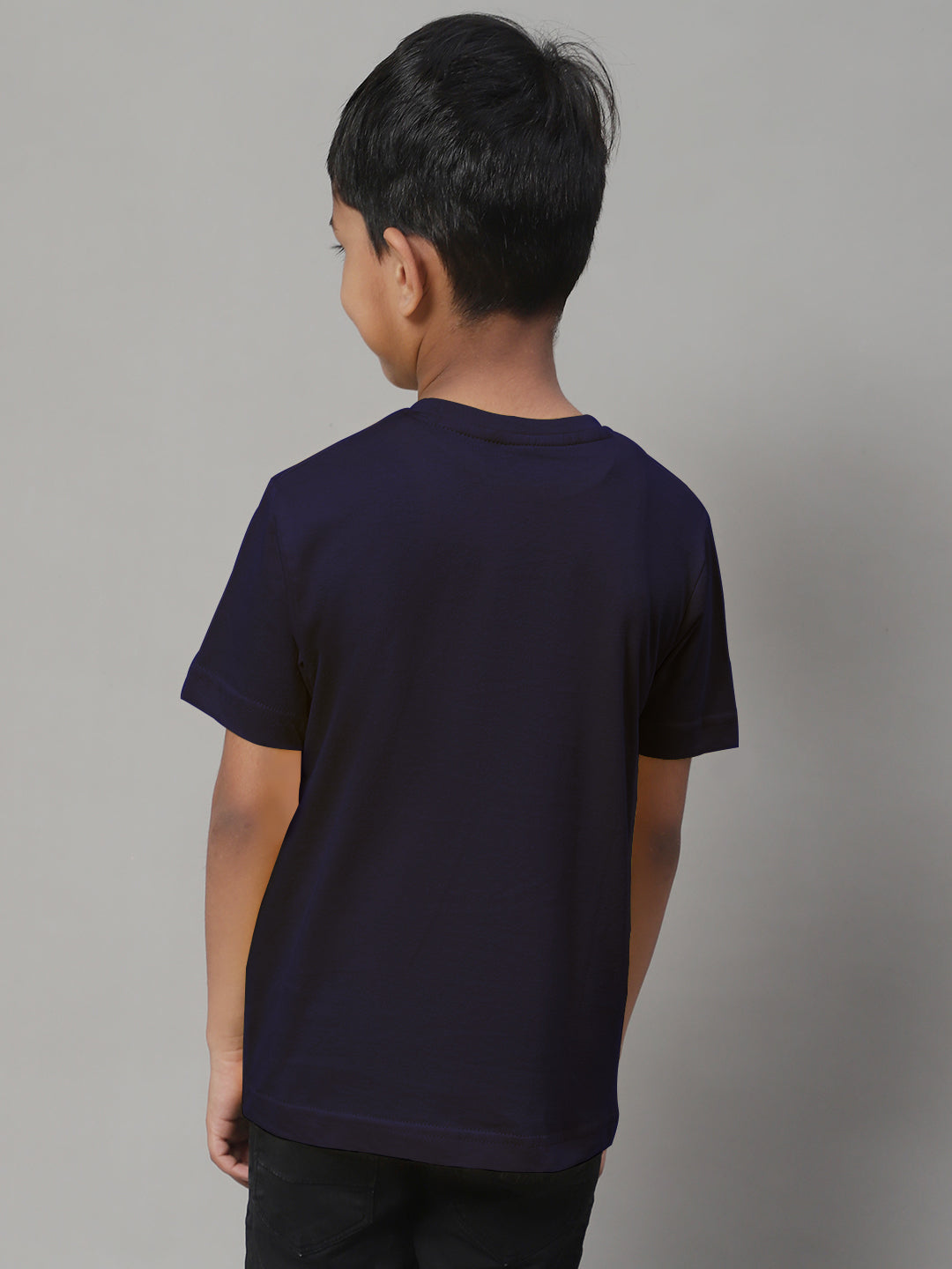 Boys V Neck Solid Pure Cotton 2-7Y T-Shirt - Friskers