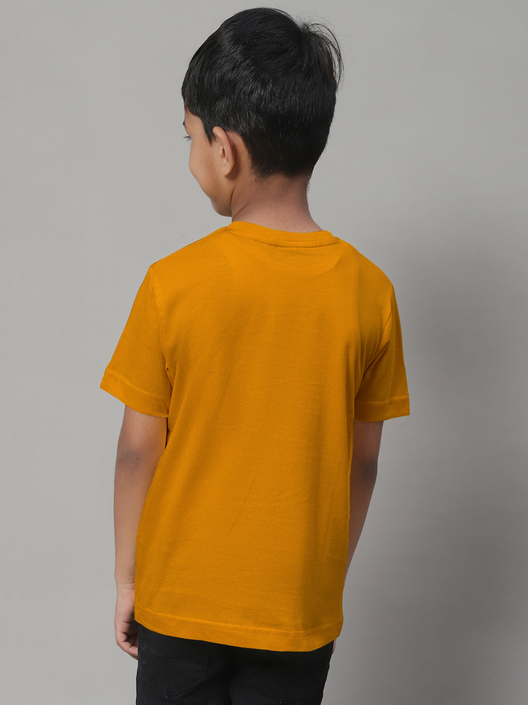 Boys V Neck Solid Pure Cotton 2-7Y T-Shirt - Friskers