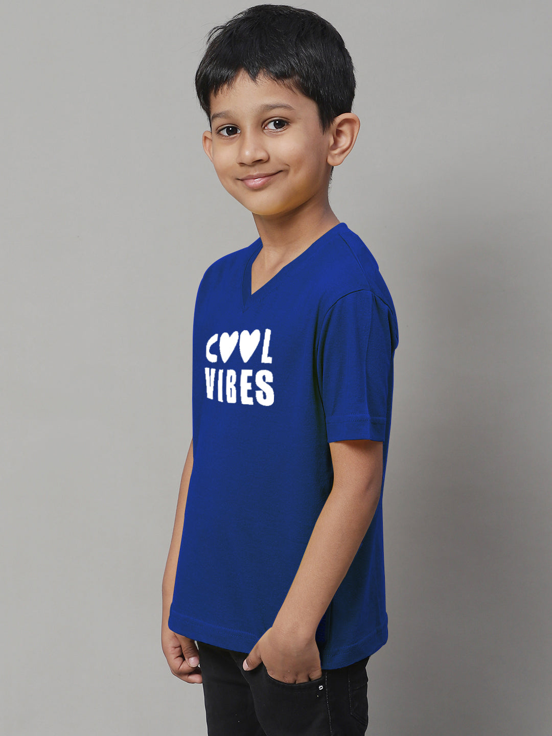 Boys Cool Vibes Half Sleeves Printed T-Shirt - Friskers