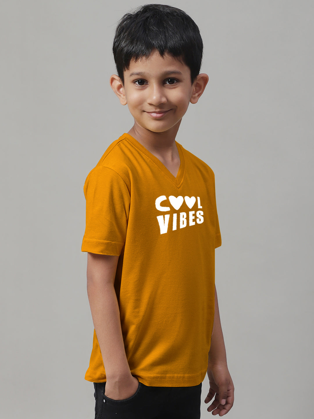 Boys Cool Vibes Half Sleeves Printed T-Shirt - Friskers