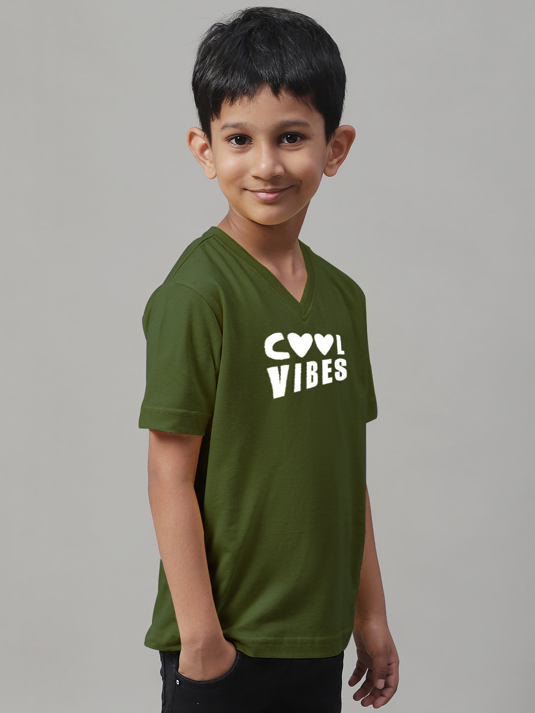 Boys Cool Vibes Half Sleeves Printed T-Shirt - Friskers