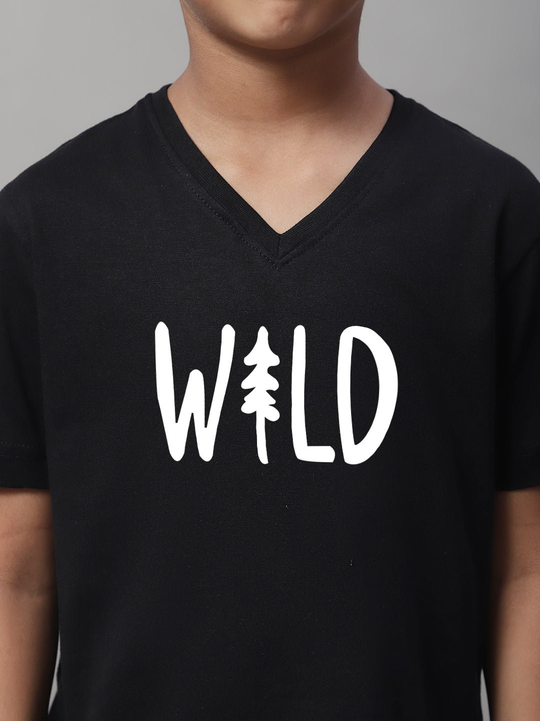 Boys Wild Half Sleeves Printed T-Shirt - Friskers