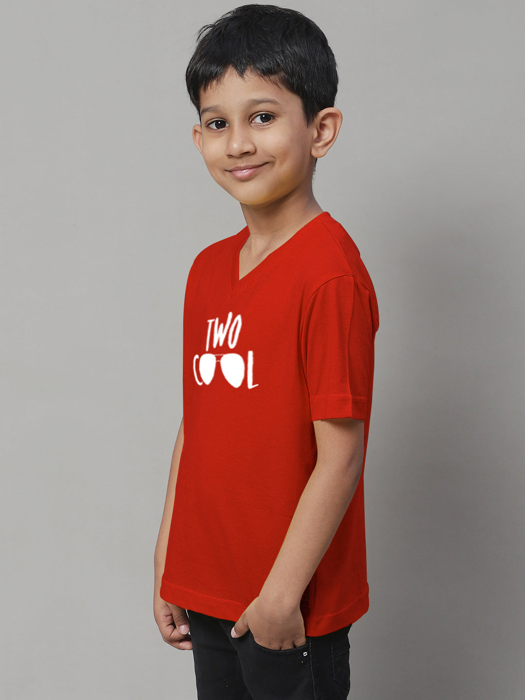 Boys Two Cool Half Sleeves Printed T-Shirt - Friskers