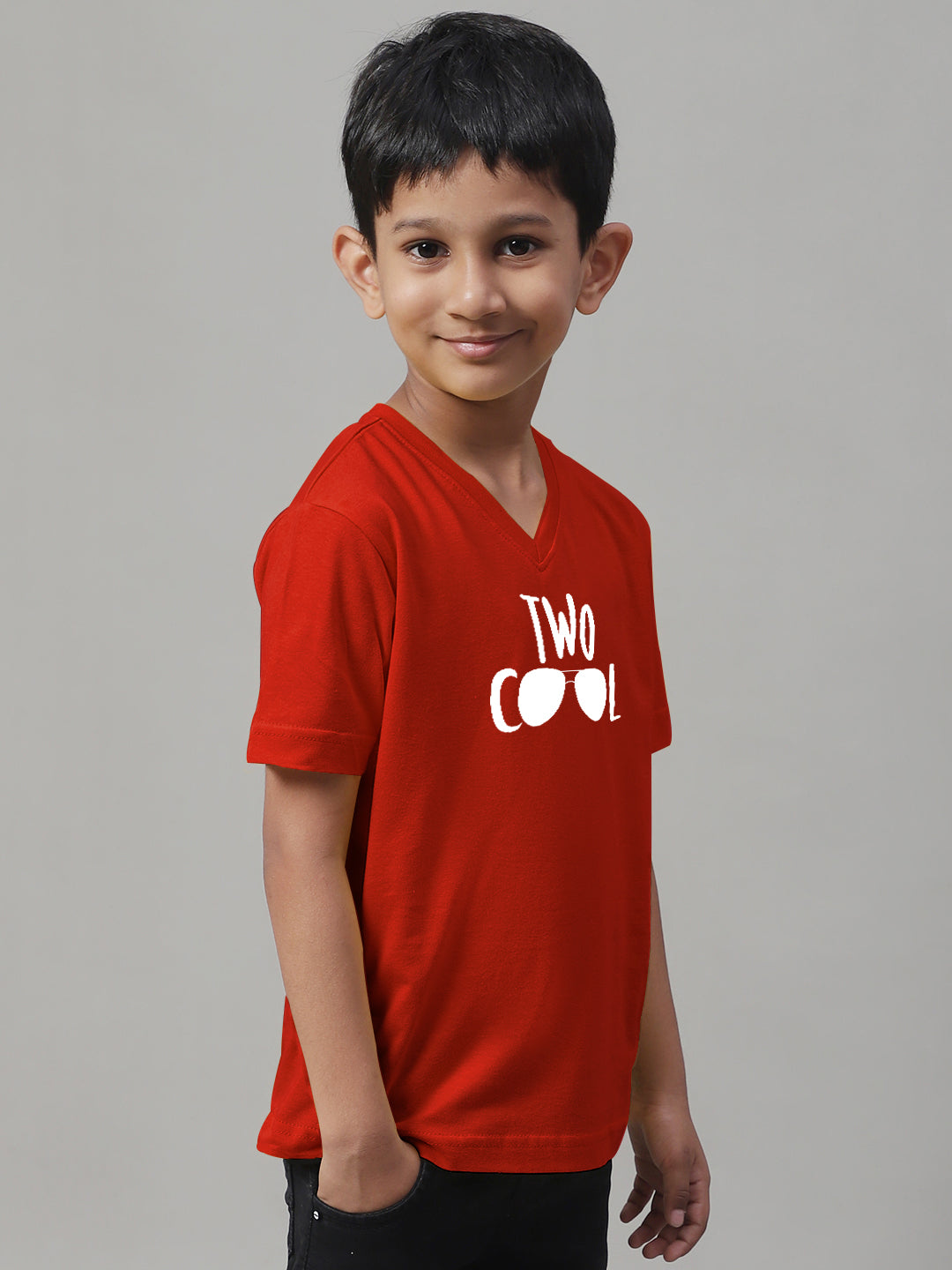 Boys Two Cool Half Sleeves Printed T-Shirt - Friskers