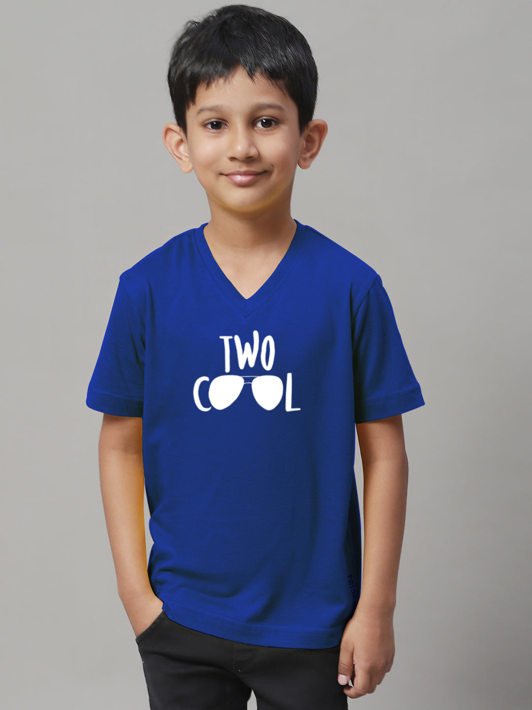 Boys Two Cool Half Sleeves Printed T-Shirt - Friskers
