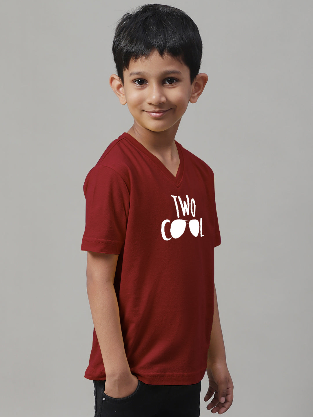 Boys Two Cool Half Sleeves Printed T-Shirt - Friskers