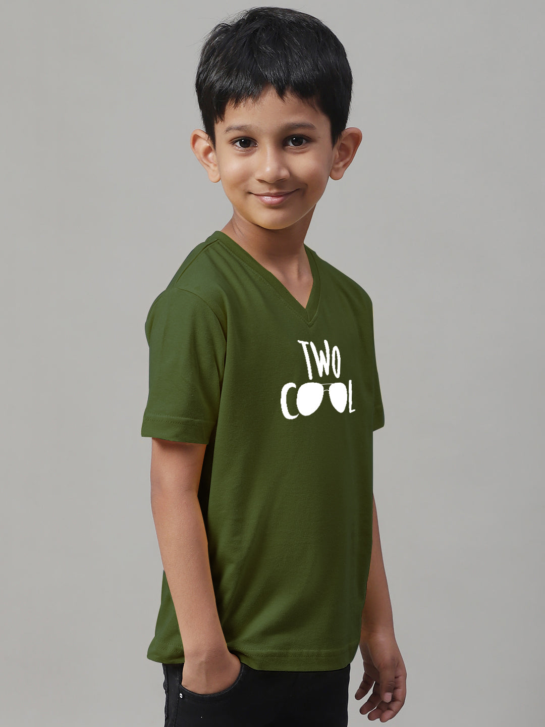 Boys Two Cool Half Sleeves Printed T-Shirt - Friskers