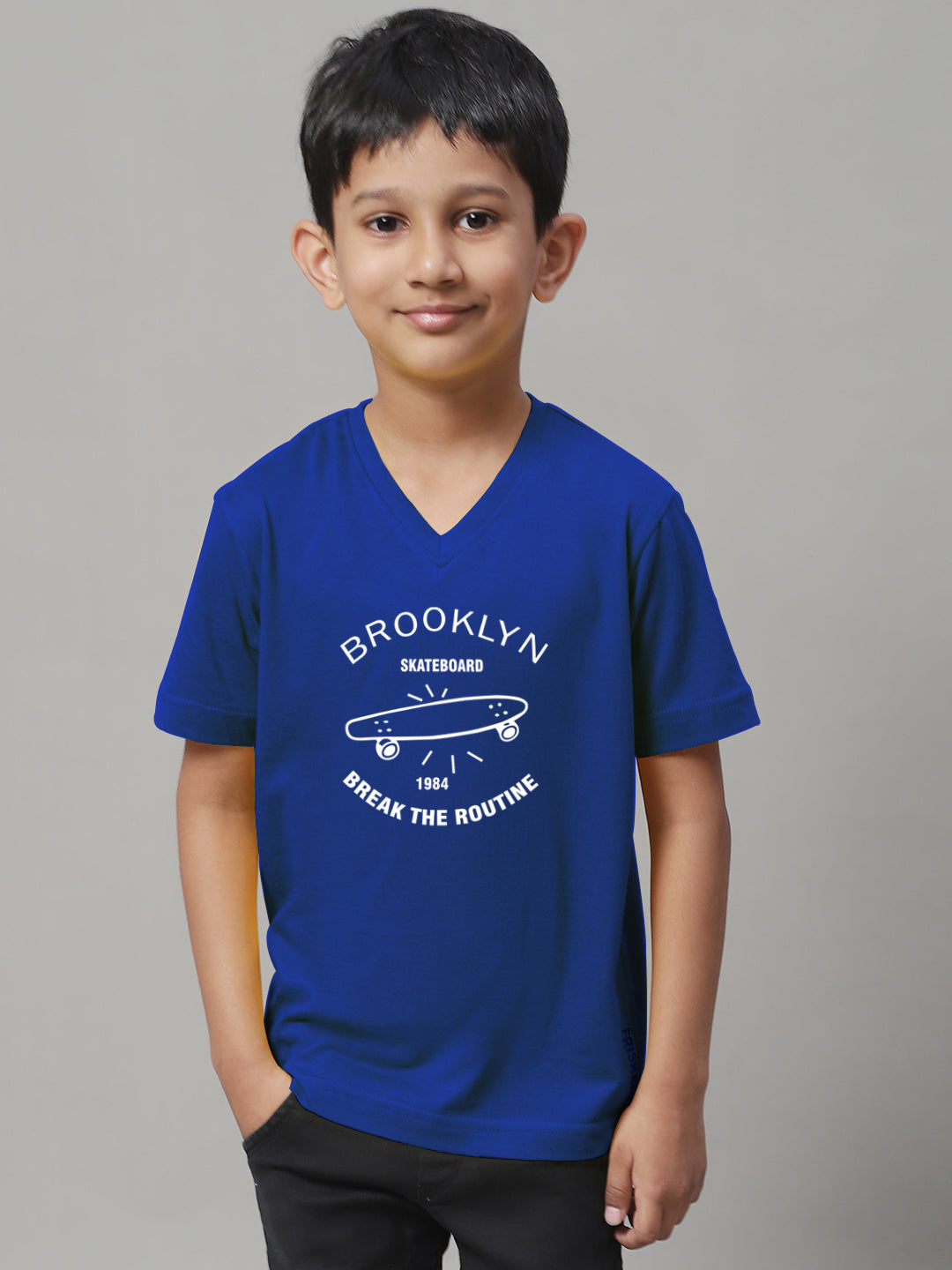 Boys Brooklyn Half Sleeves Printed T-Shirt - Friskers