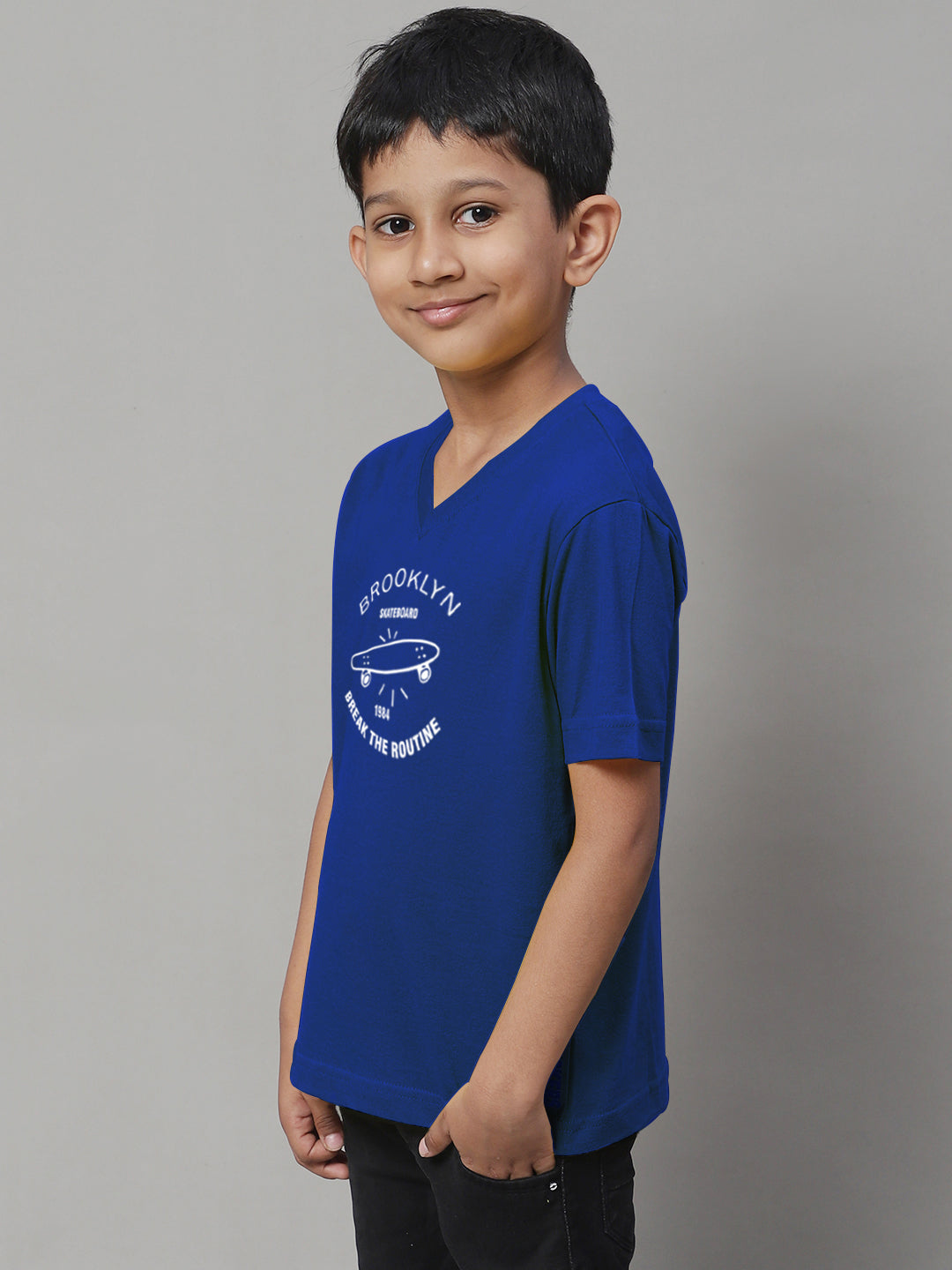 Boys Brooklyn Half Sleeves Printed T-Shirt - Friskers