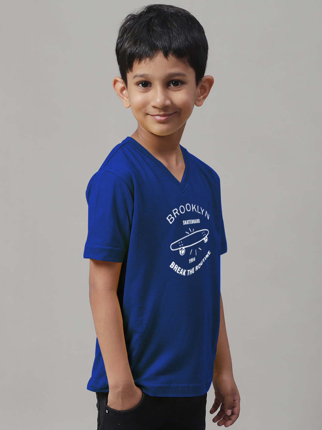 Boys Brooklyn Half Sleeves Printed T-Shirt - Friskers