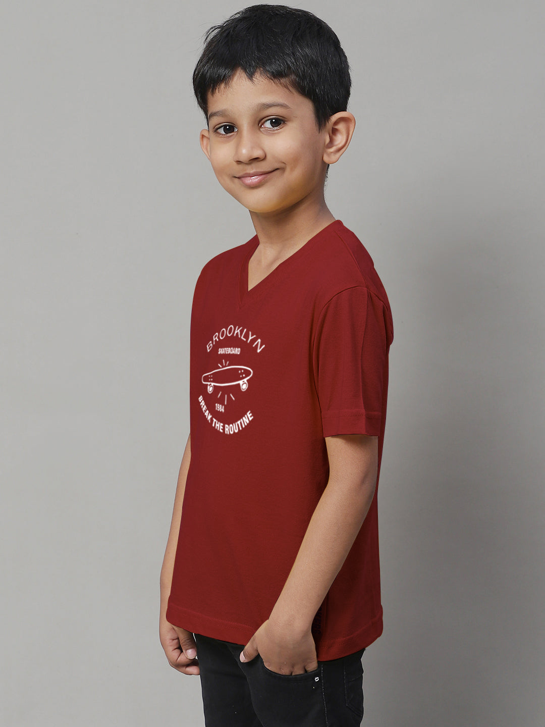 Boys Brooklyn Half Sleeves Printed T-Shirt - Friskers