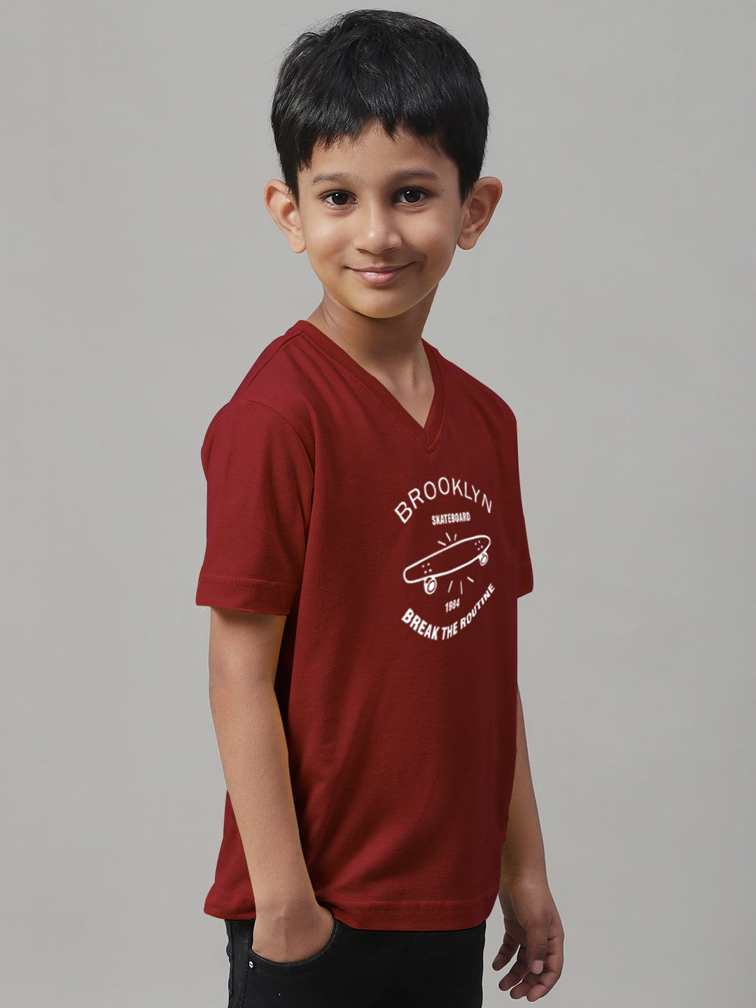 Boys Brooklyn Half Sleeves Printed T-Shirt - Friskers