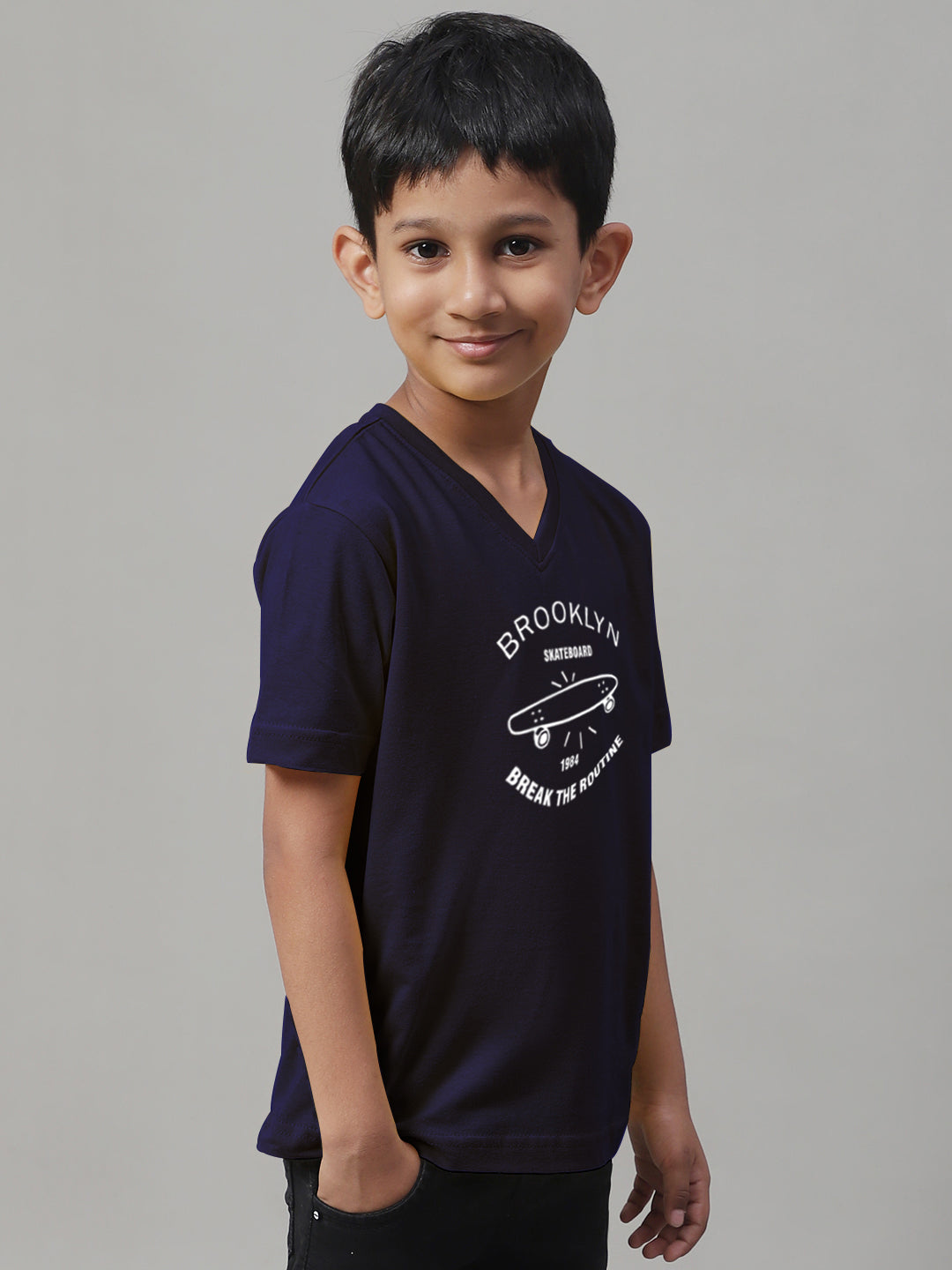 Boys Brooklyn Half Sleeves Printed T-Shirt - Friskers