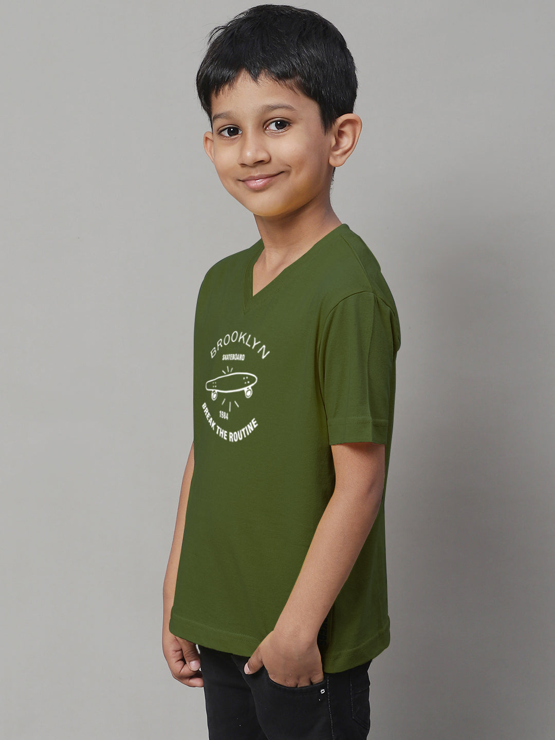 Boys Brooklyn Half Sleeves Printed T-Shirt - Friskers