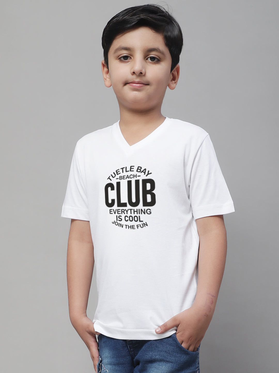 Boys Club Half Sleeves Printed T-Shirt - Friskers