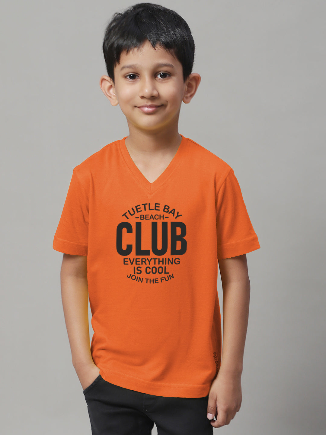 Boys Club Half Sleeves Printed T-Shirt - Friskers