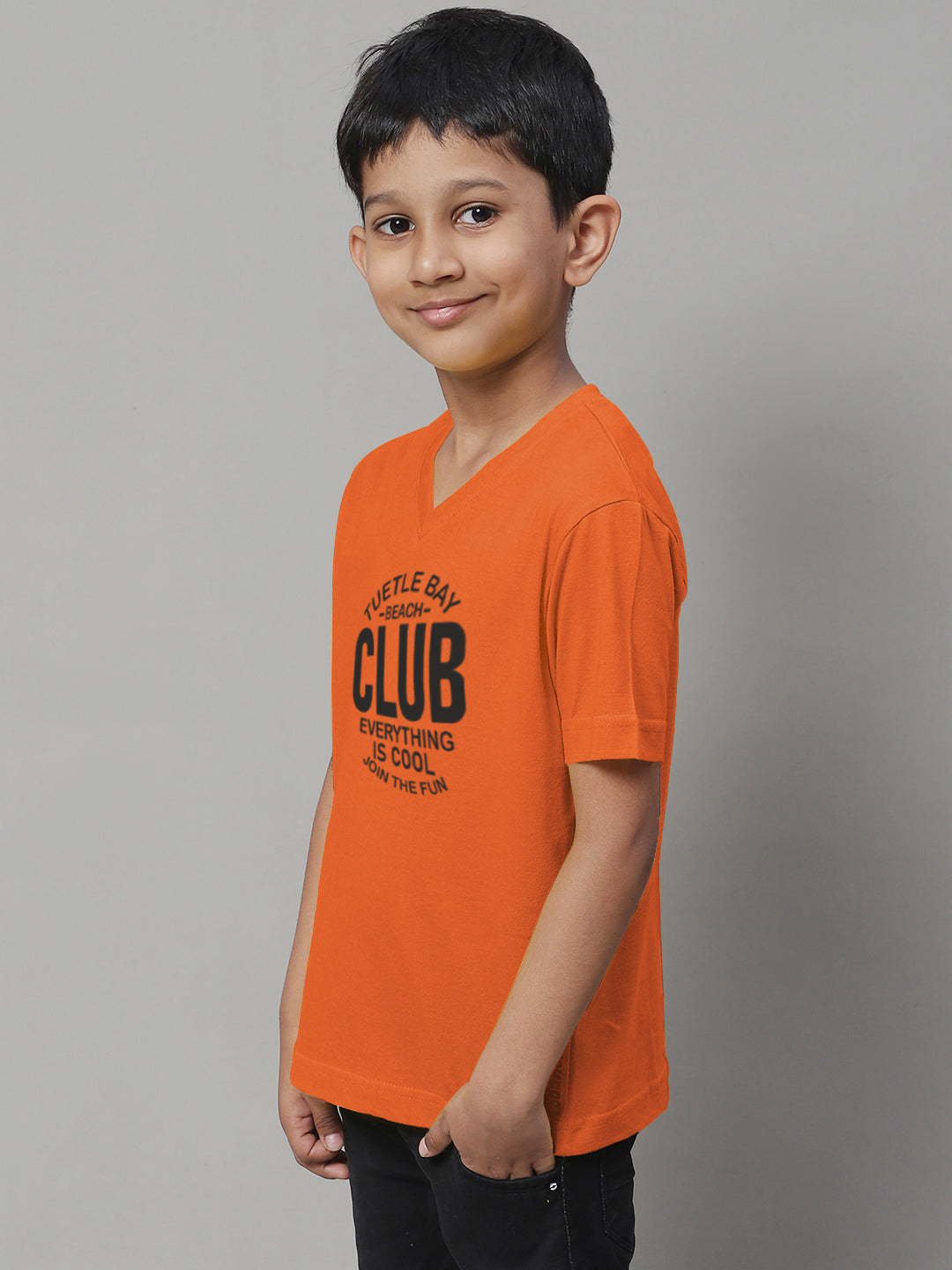 Boys Club Half Sleeves Printed T-Shirt - Friskers