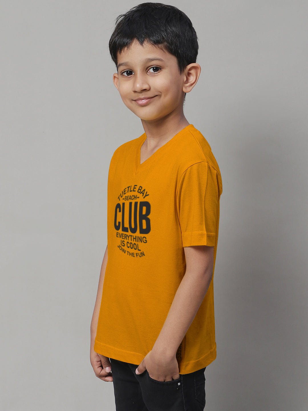 Boys Club Half Sleeves Printed T-Shirt - Friskers