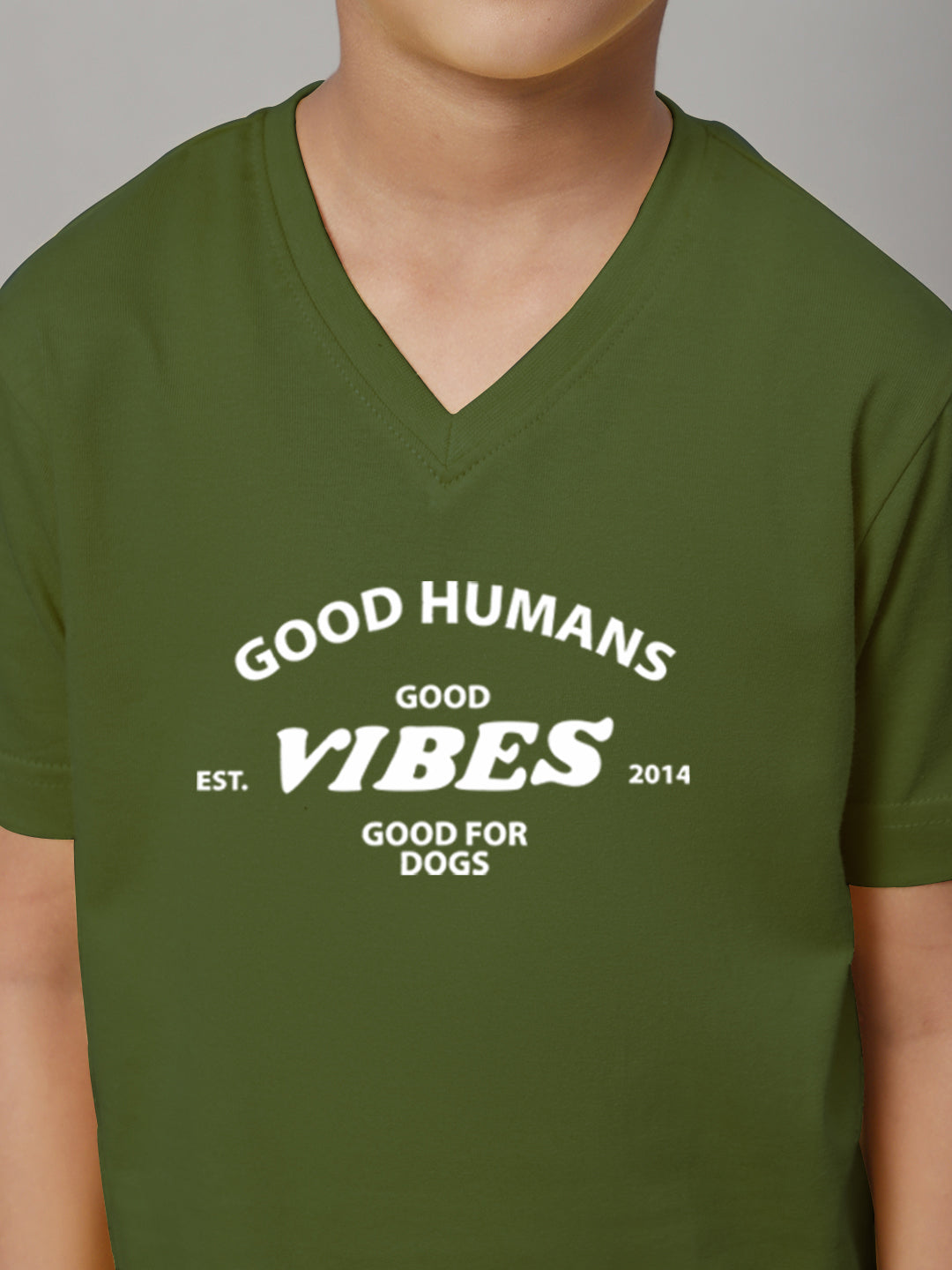 Boys Good Vibes Half Sleeves Printed T-Shirt - Friskers