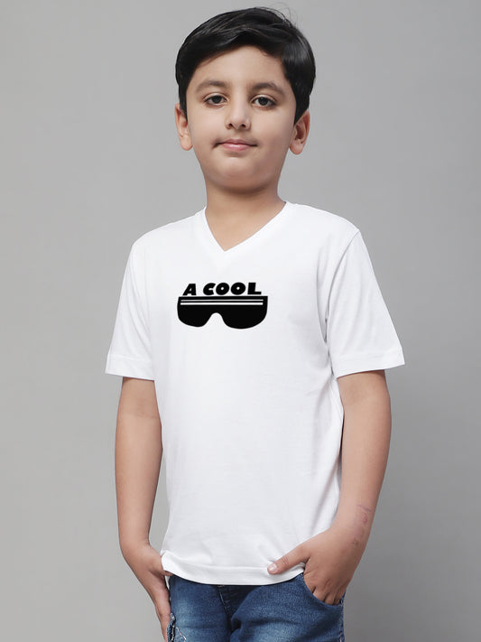 Boys Cool Half Sleeves Printed T-Shirt - Friskers