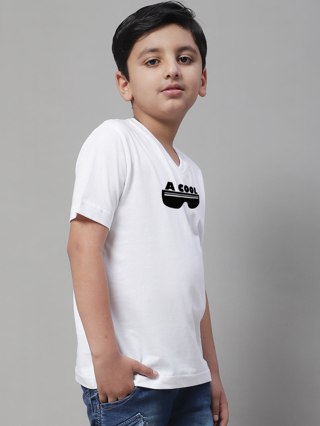 Boys Cool Half Sleeves Printed T-Shirt - Friskers