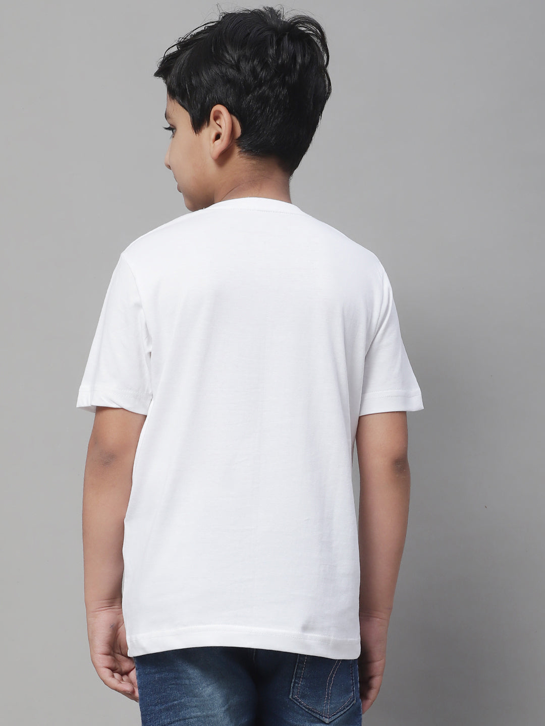 Boys Think Half Sleeves Printed T-Shirt - Friskers