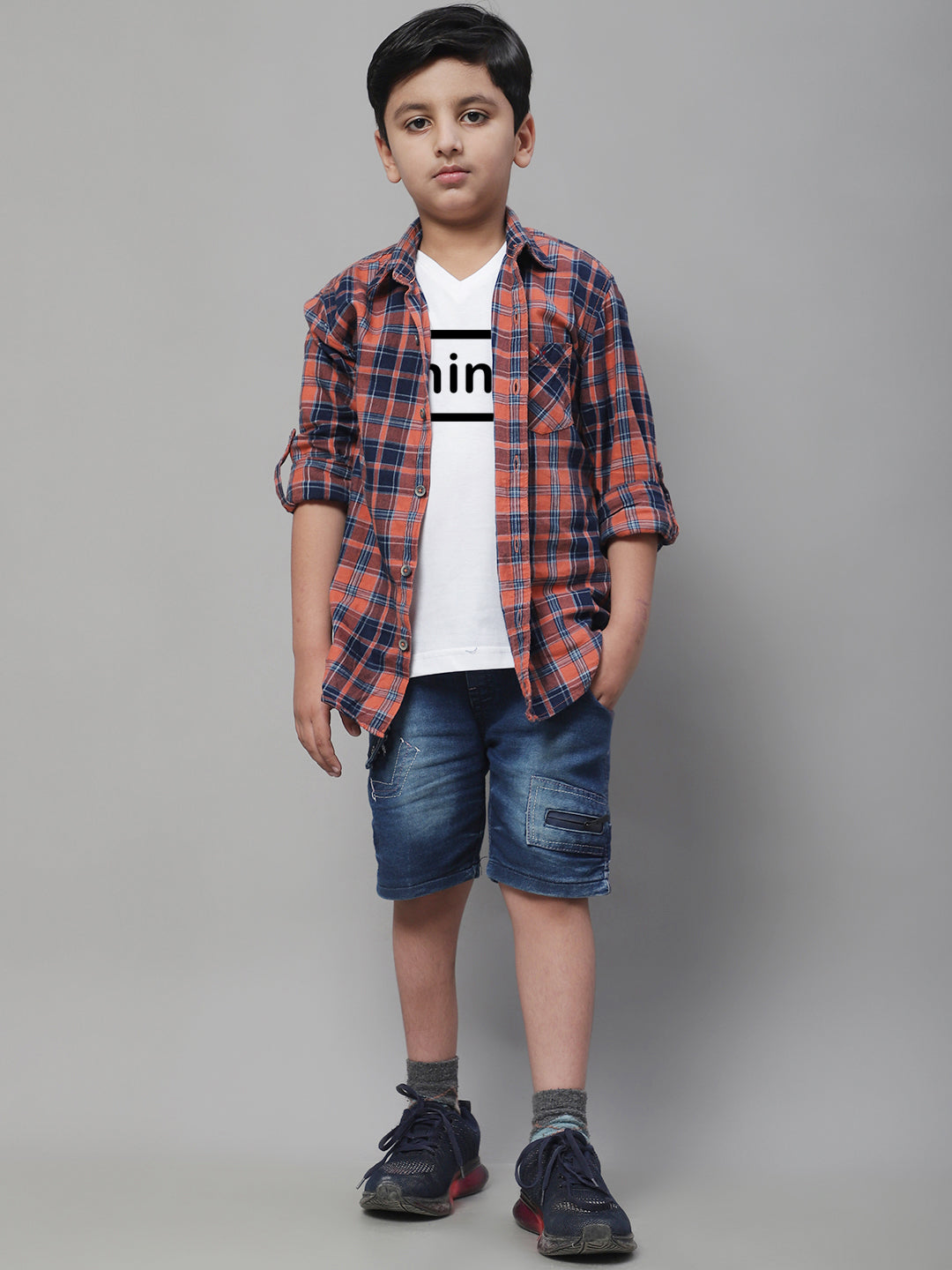 Boys Think Half Sleeves Printed T-Shirt - Friskers