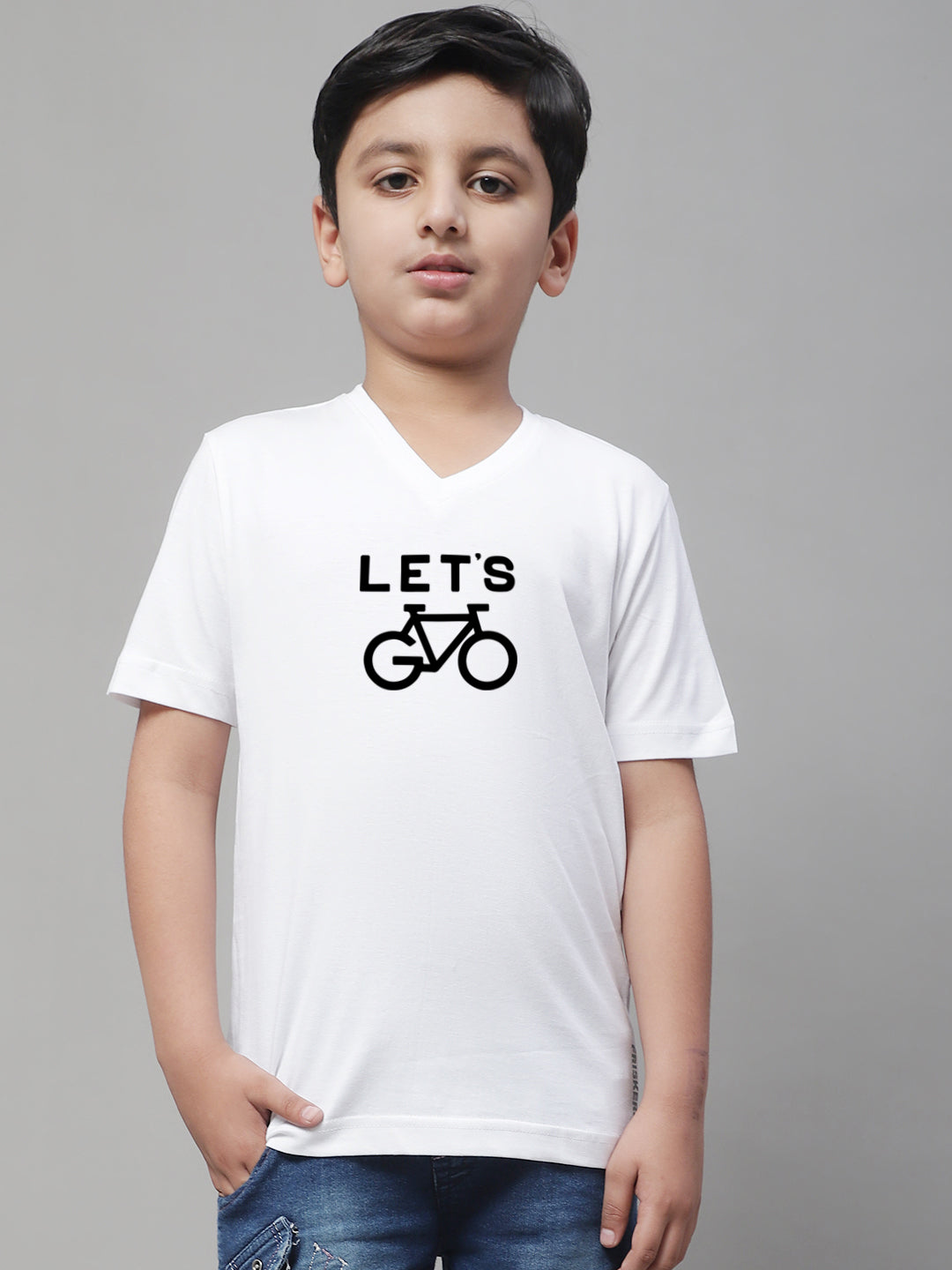 Boys Lets Half Sleeves Printed T-Shirt - Friskers