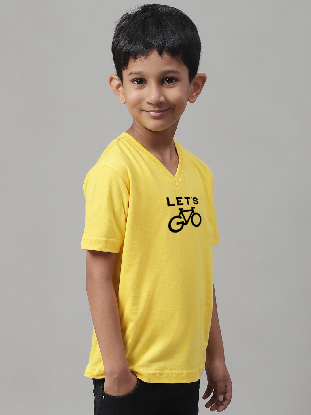 Boys Lets Half Sleeves Printed T-Shirt - Friskers