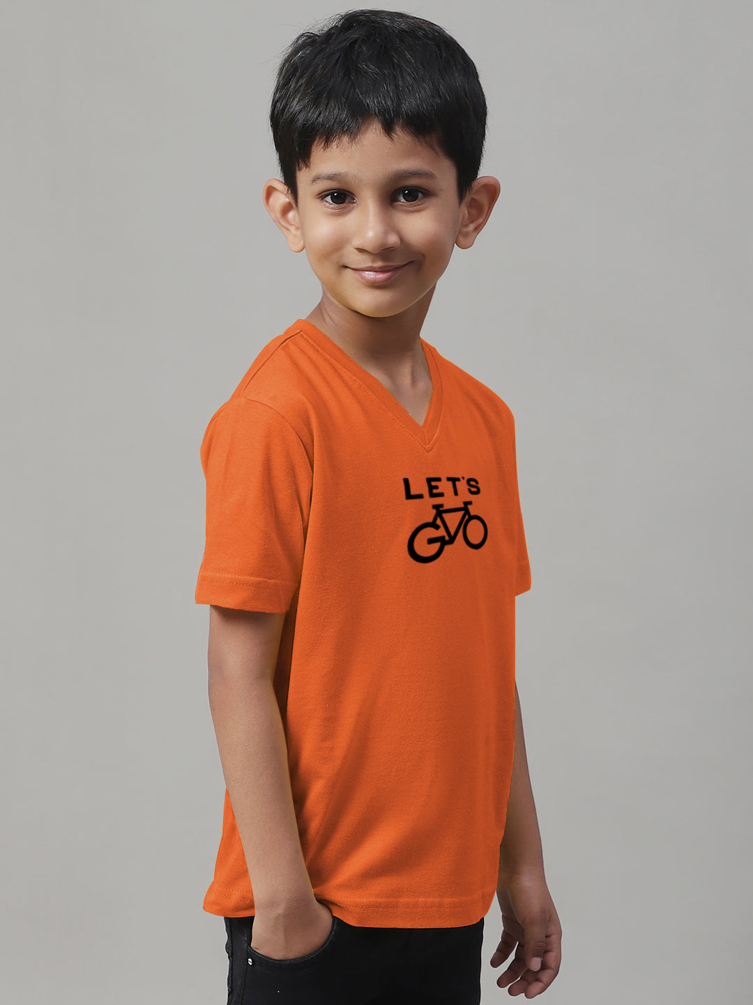 Boys Lets Half Sleeves Printed T-Shirt - Friskers