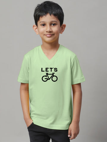 Boys Lets Half Sleeves Printed T-Shirt - Friskers