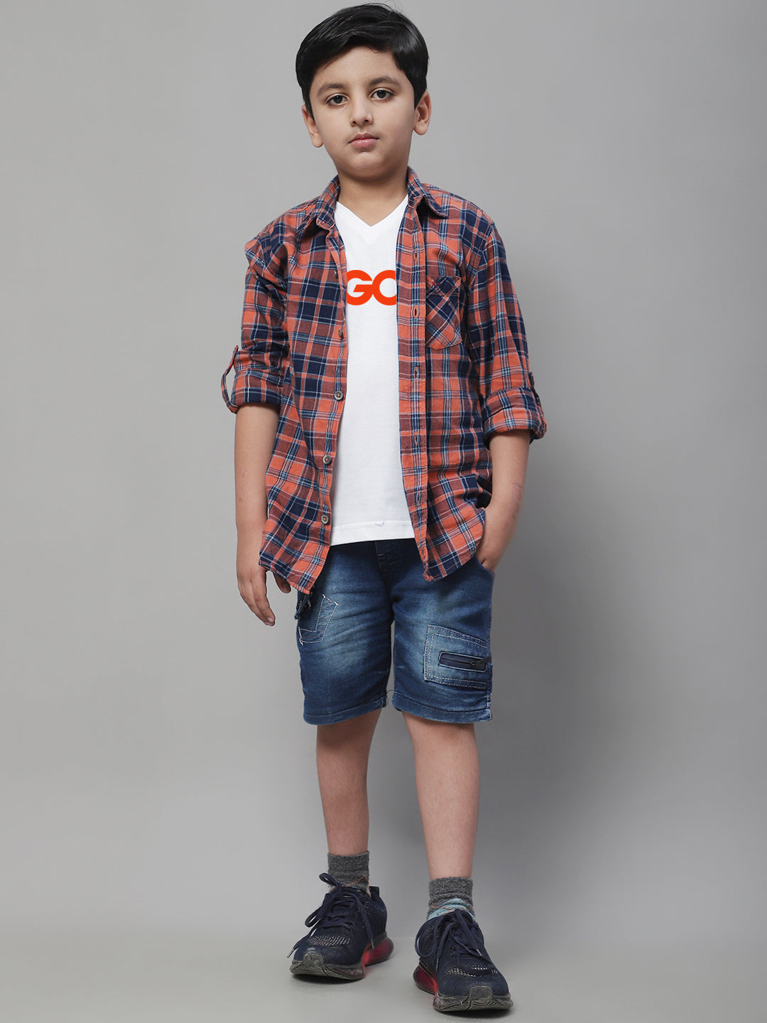 Boys Go Half Sleeves Printed T-Shirt - Friskers