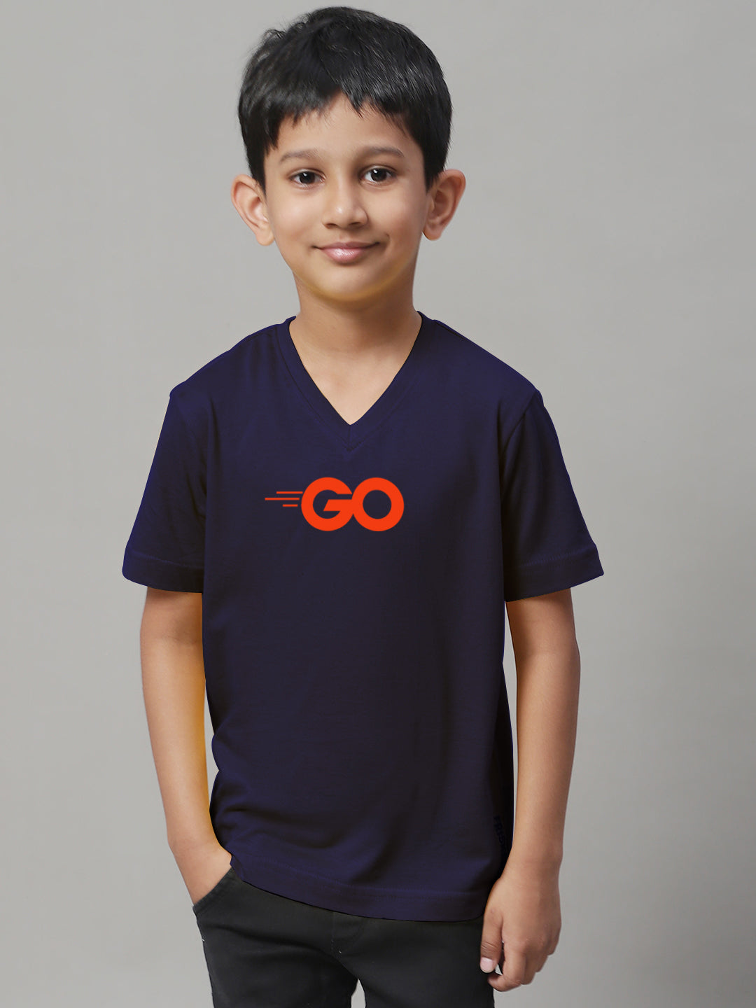 Boys Go Half Sleeves Printed T-Shirt - Friskers