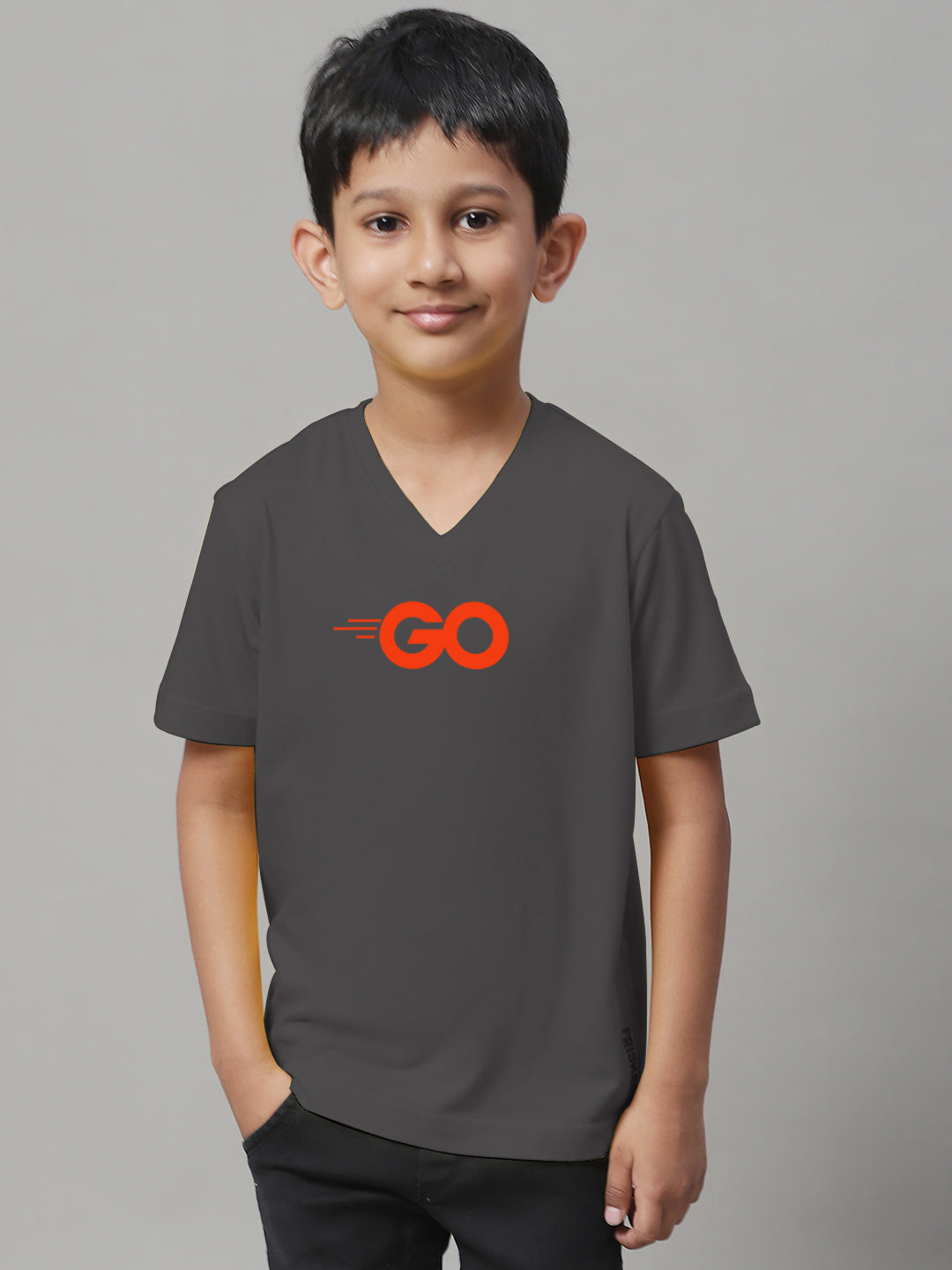 Boys Go Half Sleeves Printed T-Shirt - Friskers