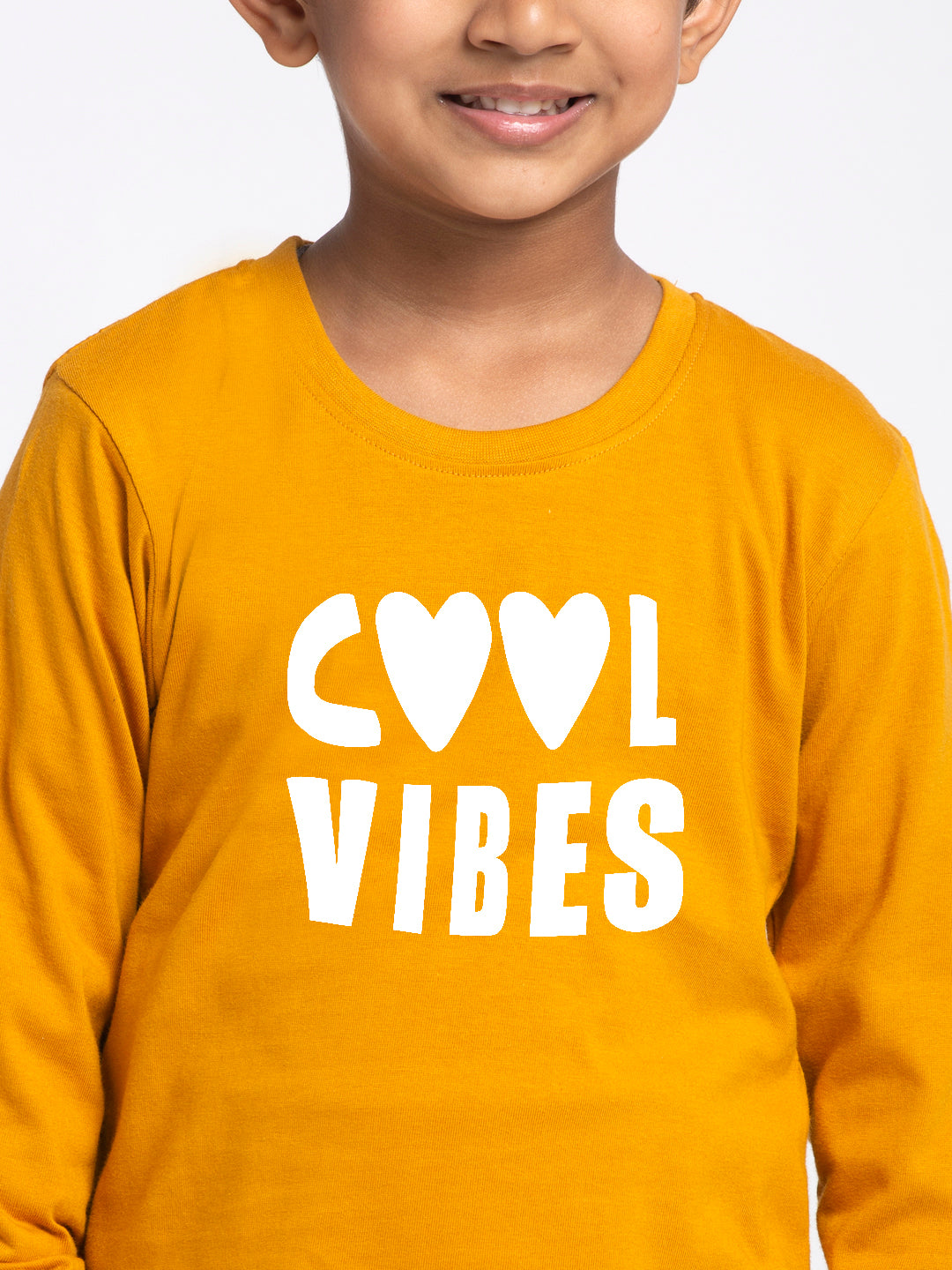Kids Cool Vibes printed full sleeves t-shirt - Friskers