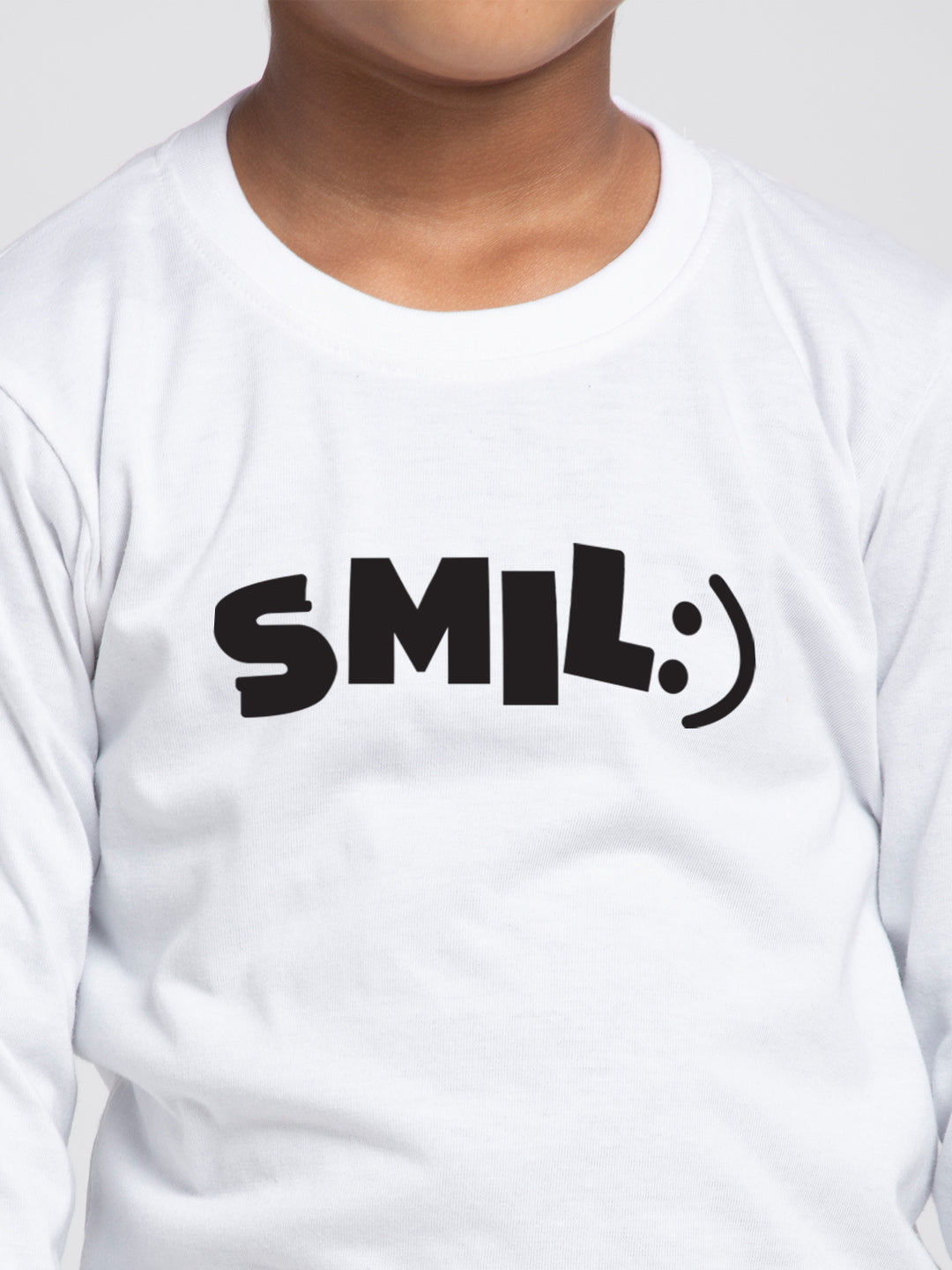 Kids Smile printed full sleeves t-shirt - Friskers