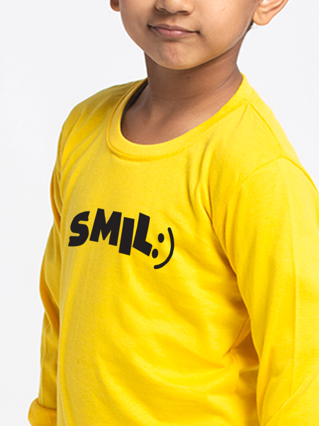 Kids Smile printed full sleeves t-shirt - Friskers