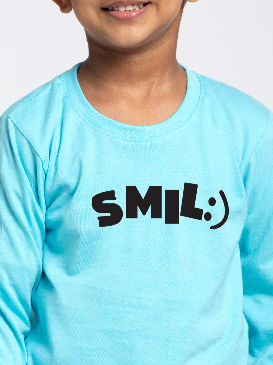 Kids Smile printed full sleeves t-shirt - Friskers