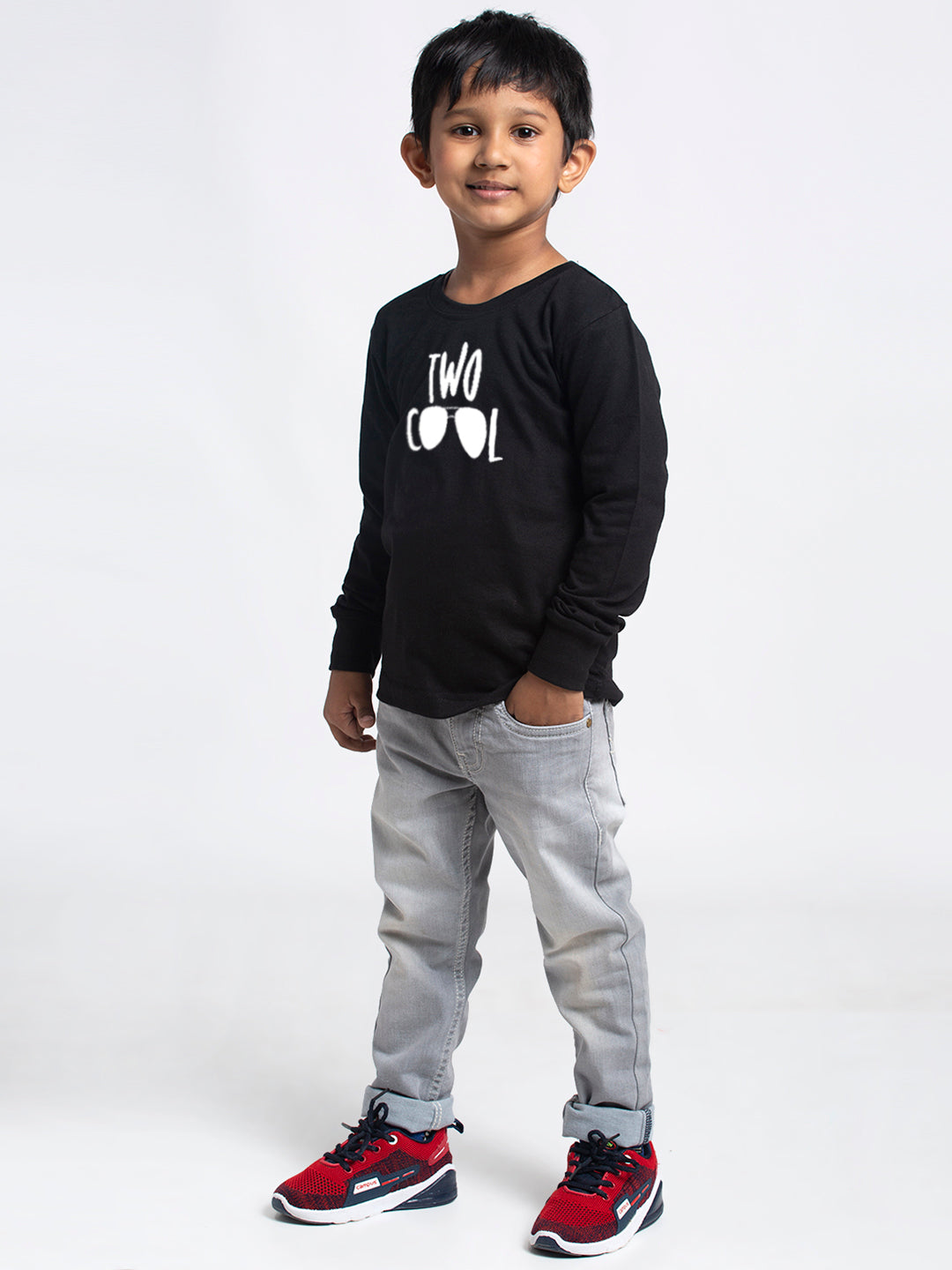 Kids Two Cool printed full sleeves t-shirt - Friskers