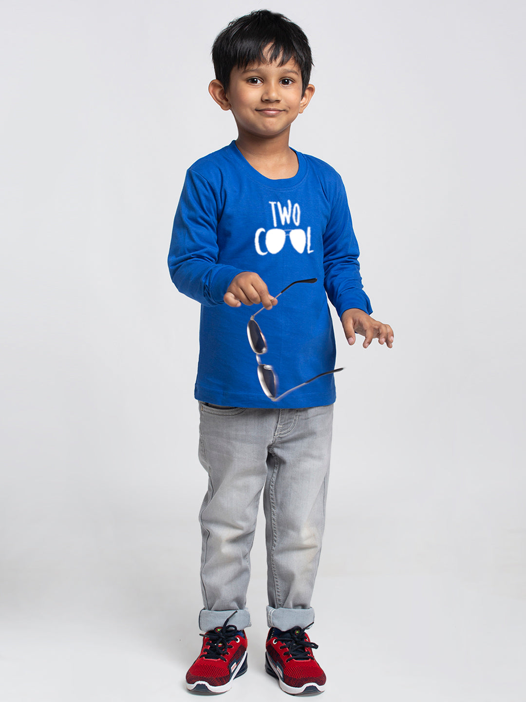 Kids Two Cool printed full sleeves t-shirt - Friskers